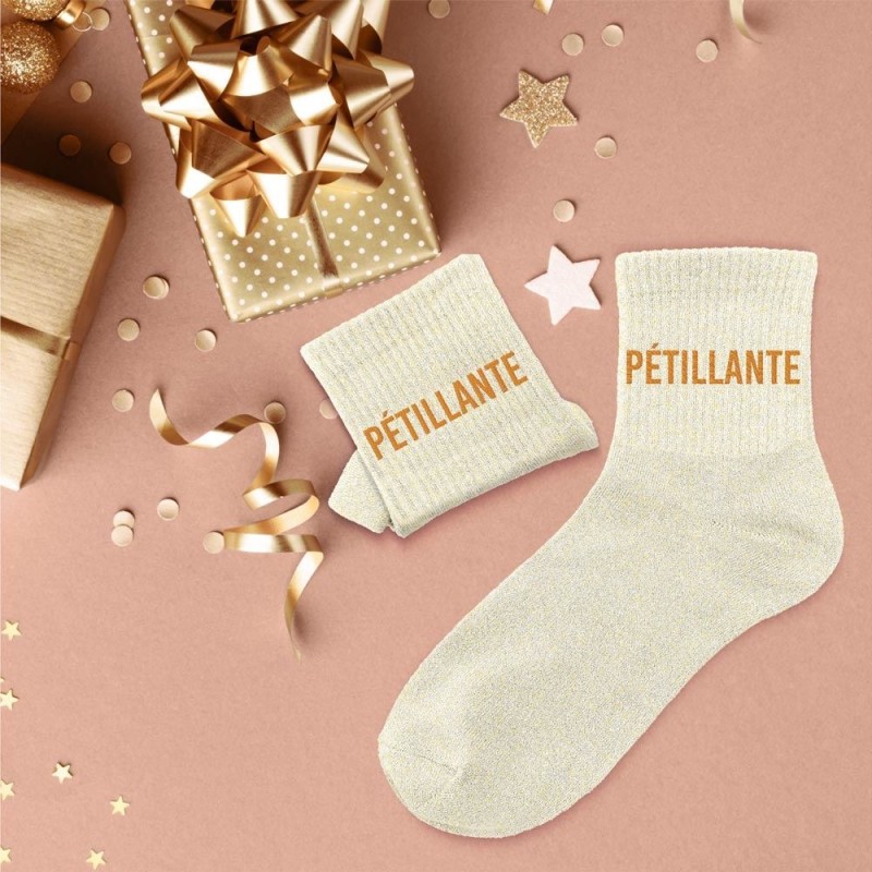 CHAUSSETTES PETILLANTE BEIGE