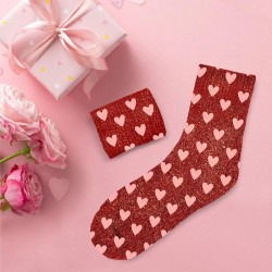 CHAUSSETTES A COEURS ROUGE
