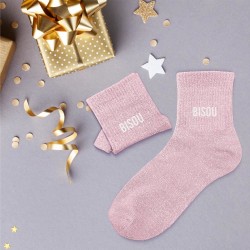 CHAUSSETTES BISOU ROSE PALE