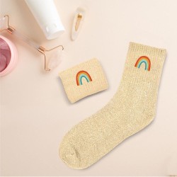 CHAUSSETTES ARC EN CIEL BEIGE