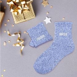 CHAUSSETTES UNIQUE BLEU