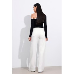 JEAN BOUTON ASYMETRIQUE BLANC