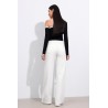 JEAN BOUTON ASYMETRIQUE BLANC