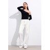 JEAN BOUTON ASYMETRIQUE BLANC