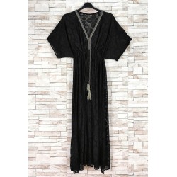 ROBE DENTELLE 85786 NOIR-TU