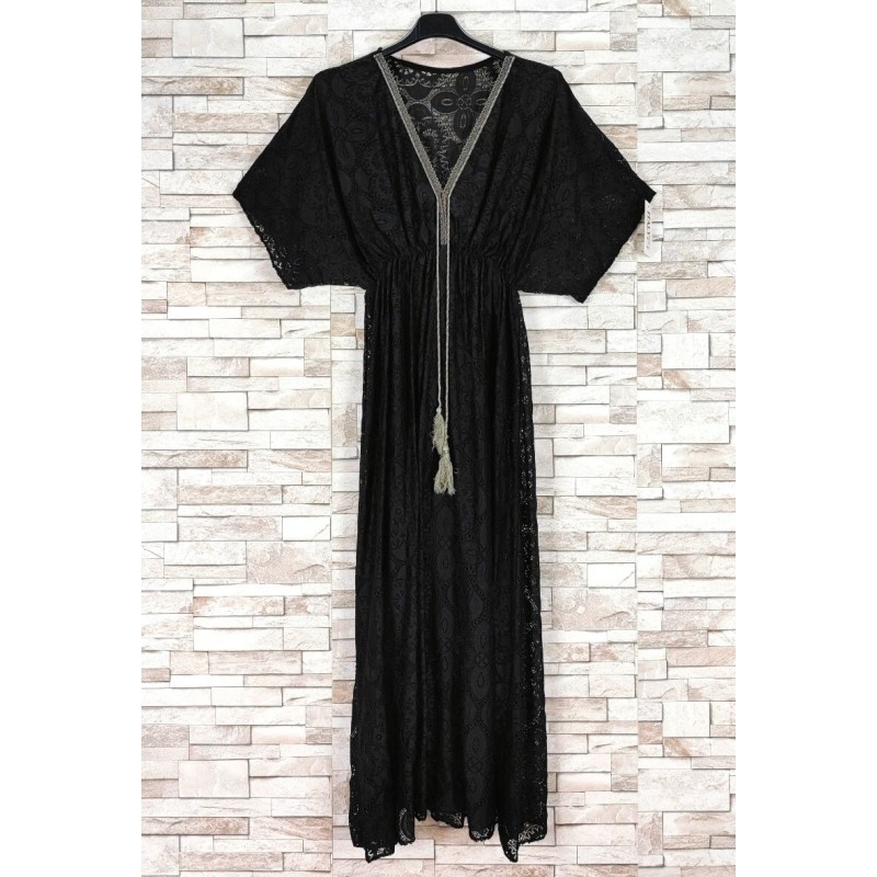 ROBE DENTELLE 85786 NOIR-TU
