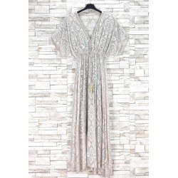 ROBE DENTELLE 85786 BEIGE-TU