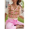 HAUT CROCHET J232 ROSE-TU
