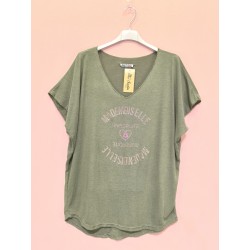 TSHIRT 2451 MLLE KAKI-TU