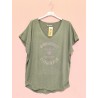 TSHIRT 2451 MLLE KAKI-TU