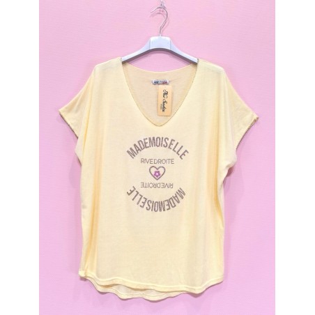 TSHIRT 2451 MLLE-JAUNE-TU