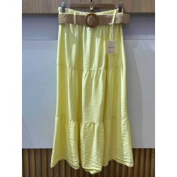 JUPE LONGUE J917515 JAUNE-TU