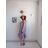 ROBE PE2042 LEOPARD BLEU ROYAL-TU