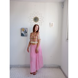 HAUT CROCHET J232 ROSE-TU