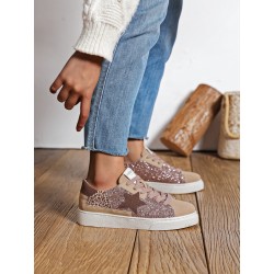 BASKETS CHAMPAGNE ETOILE ET STRASS