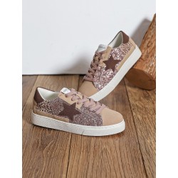 BASKETS CHAMPAGNE ETOILE ET STRASS