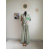 CHEMISE IMPRIMEE PALMIER KAKI-TU