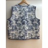 GILET MATELASSE LEGER IMPRIME MARINE-TU