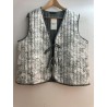 GILET MATELASSE LEGER IMPRIME KAKI-TU