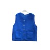 GILET MOUTONNE BLEU ROI-TU