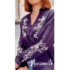 CHEMISE BRODEE MARINE-M/L