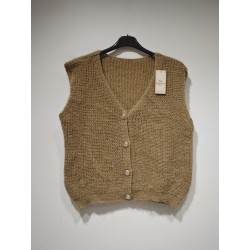 CARDIGAN CANDY SS MANCHE CARAMEL-TU