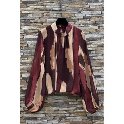 BLOUSE ANALLA BORDEAUX-TU